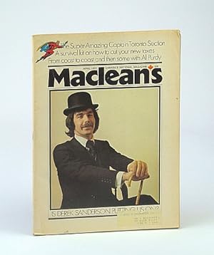 Bild des Verkufers fr Maclean's - Canada's National Magazine, April (Apr.) 1972 - Derek Sanderson Cover Photo / Great Articles About Toronto zum Verkauf von RareNonFiction, IOBA