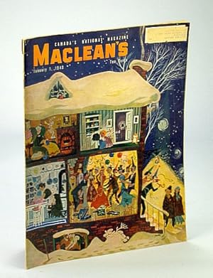 Seller image for Maclean's - Canada's National Magazine, 1 January (Jan.) 1949 - Gil Purcell of Canadian Pacific / The Campbell Family of Squaw Butte Near Cowley, Alberta for sale by RareNonFiction, IOBA