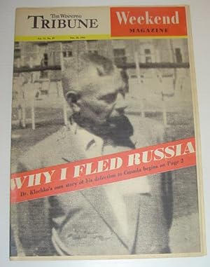 The Winnipeg Tribune - Weekend Magazine, November 25, 1961: Dr. Mikhail Klochko Fled Russia