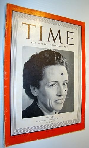 Time Magazine, February 12, 1940 - Eve Curie Cover Photo