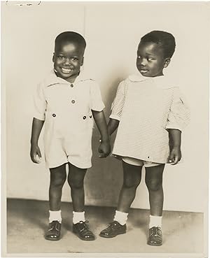 Archive of photographs and letters regarding a pair of African American twin child actors