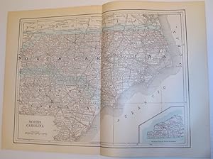 Map of the State of North Carolina - Circa 1902