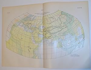 Ptolemy's Map of the World - Compared with the Actual positions, After H. Kiepert