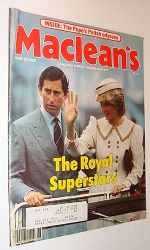 Maclean's Magazine, June 27, 1983: *COVER PHOTO OF CHARLES AND DIANA*