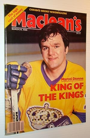 Bild des Verkufers fr Maclean's - Canada's Weekly Newsmagazine, March 24, 1980 - Marcel Dionne Cover Photo zum Verkauf von RareNonFiction, IOBA