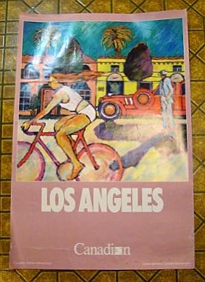 Seller image for Canadian Airlines International (CAI) Advertising Poster - Los Angeles (ADV122 6/87) - With Colour Illustration By Taka for sale by RareNonFiction, IOBA