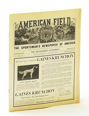 The American Field - The Sportsman's Newspaper of America, Vol. CXXI, No. 4, Saturday, January [J...