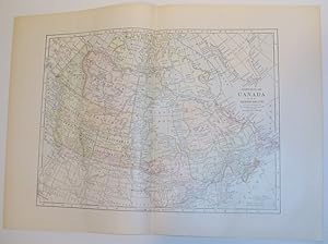 1899 Colour Map of the Dominion of Canada and Newfoundland