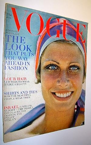 Immagine del venditore per Vogue Incorporating Vanity Fair (US), July, 1969 - The Look That Puts You Way Ahead in Fashion / Special Israel Report - Featuring Daliah Lavi venduto da RareNonFiction, IOBA