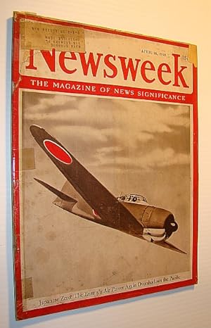 Newsweek - The Magazine of News Significance, April 26,1943 - Cover Photo of Japanese Zero
