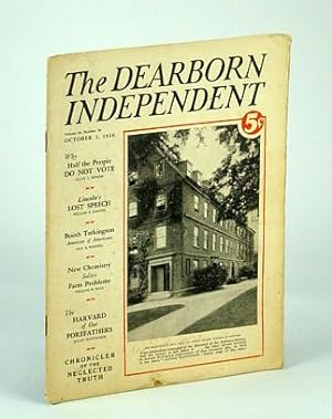 Bild des Verkufers fr The Dearborn Independent - Chronicler of the Neglected Truth, October (Oct) 2, 1926 - Booth Tarkington Talks zum Verkauf von RareNonFiction, IOBA