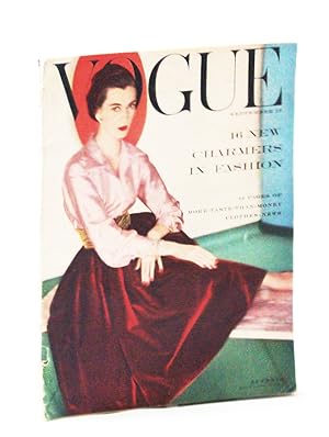 Seller image for Vogue (American) Magazine, September (Sept.) 15, 1954 - 16 New Charmers in Fashion for sale by RareNonFiction, IOBA