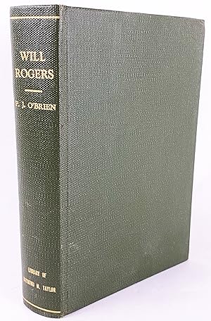 Seller image for Will Rogers: Ambassador Of Good Will, Prince Of Wit And Wisdom, (Binder: Joseph Ruzicka) for sale by Soaring Hawk Vintage