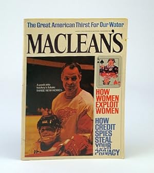 Imagen del vendedor de Maclean's, Canada's National Magazine, March (Mar.) 1970 - Gordie Howe Cover Photo a la venta por RareNonFiction, IOBA