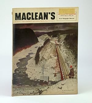 Bild des Verkufers fr Maclean's, Canada's National Magazine, March (Mar.) 11, 1953 - Boy Rocket Scientist Jerry (Gerald) Bull zum Verkauf von RareNonFiction, IOBA