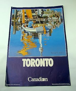 Seller image for Canadian Airlines International (CAI) Advertising Poster - Toronto (ADV105 7/87) - With Colour Illustration By Robet Genn for sale by RareNonFiction, IOBA
