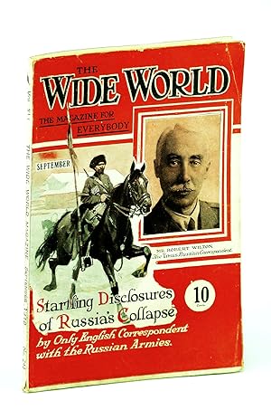 Bild des Verkufers fr The Wide World Magazine, September (Sept.) 1918 - Cover Photo of Robert Wilton Who Provides Startling Disclosures of Russia's Collapse zum Verkauf von RareNonFiction, IOBA