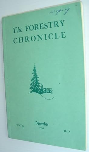 Seller image for The Forestry Chronicle - June 1950 for sale by RareNonFiction, IOBA