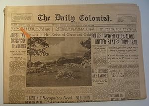 Imagen del vendedor de The Daily Colonist, Sunday April 29, 1934, Victoria, British Columbia Newspaper a la venta por RareNonFiction, IOBA