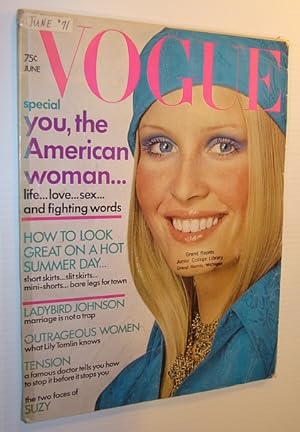Bild des Verkufers fr Vogue Magazine (US), June 1, 1971 (incorporating Vanity Fair) zum Verkauf von RareNonFiction, IOBA