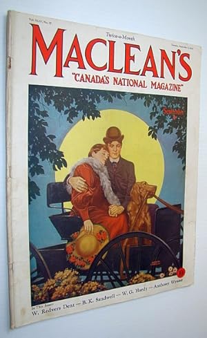 Seller image for Maclean's - Canada's National Magazine, September 1, 1931 - Captain J.R. Cornelius - Maker of Champion Track Athletes for sale by RareNonFiction, IOBA