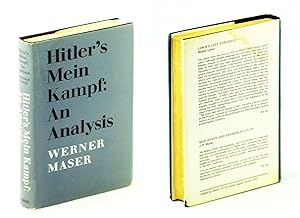 Bild des Verkäufers für Hitler's 'Mein Kampf' - An Analysis zum Verkauf von RareNonFiction, IOBA