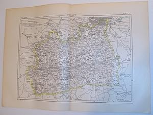 Map of Surrey, England - Circa 1902