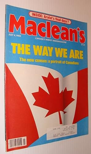 Maclean's Magazine, July 4, 1983: The New Census - A Portrait of Canadians