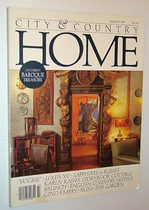 Seller image for City and Country Home Magazine, March 1987 - Ontario's Baroque Treasure for sale by RareNonFiction, IOBA