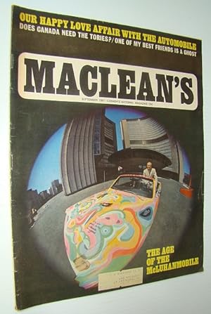 Seller image for Maclean's - Canada's National Magazine, September 1967 - Alan Eagleson Organizes NHL Players' Union for sale by RareNonFiction, IOBA