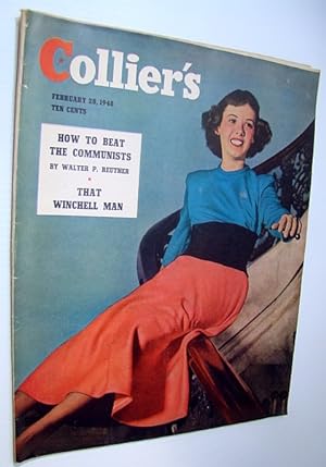 Seller image for Collier's Magazine, February 28 1948 - Walter Winchell / Communists in the UAW for sale by RareNonFiction, IOBA