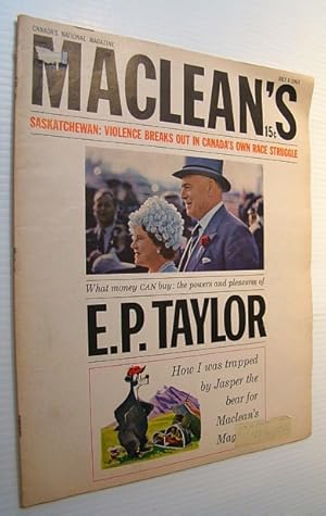 Imagen del vendedor de Maclean's Magazine, July 6, 1963 - E.P. Taylor Feature and Cover Photo a la venta por RareNonFiction, IOBA