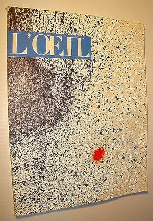 Bild des Verkufers fr L'Oeil - Revue D'art Mensuelle, Numero 79-80, Juillet-Aout, 1961 zum Verkauf von RareNonFiction, IOBA