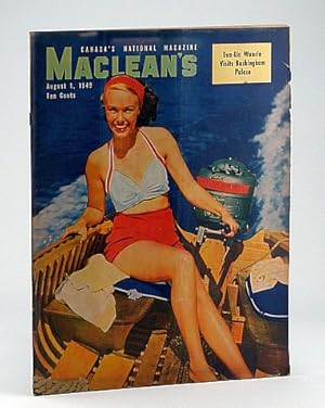 Imagen del vendedor de Maclean's, Canada's National Magazine, August 1, 1949 - Helen Gaskin, Career Girl Without Clothes a la venta por RareNonFiction, IOBA