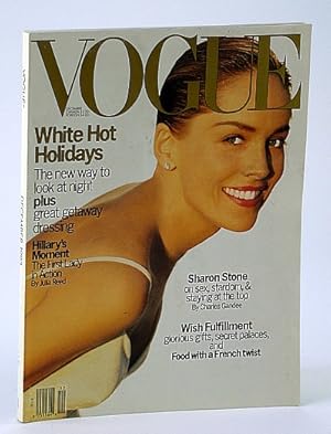 Bild des Verkufers fr Vogue (US) Magazine, December (Dec.) 1993 - Sharon Stone Cover zum Verkauf von RareNonFiction, IOBA