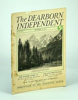 Immagine del venditore per The Dearborn Independent - Chronicler of the Neglected Truth, September (Sept.) 18, 1926 - Socialism Through the Eyes of the Churchman venduto da RareNonFiction, IOBA