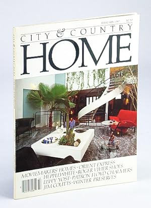 Bild des Verkufers fr City and Country Home Magazine, Febraury (Feb.) 1987 - Floyd S. Chalmers / John Maxwell / John Sebert / Robert Schulz zum Verkauf von RareNonFiction, IOBA