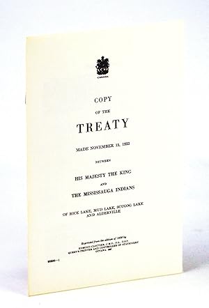 Copy of the Treaty Made November 15, 1923 Between His Majesty the King and The Mississauga Indian...