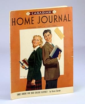 Imagen del vendedor de Canadian Home Journal, Canada's National Woman's Magazine, September (Sept.) 1940, Volume 37, Number 5: A Wartime Salute By Margaret Lawrence a la venta por RareNonFiction, IOBA