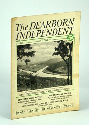 Seller image for The Dearborn Independent - Chronicler of the Neglected Truth, November (Nov) 20, 1926 - The Rise of Mustapha Kemal Pasha for sale by RareNonFiction, IOBA