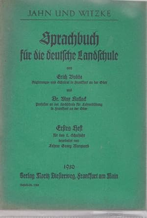 Bild des Verkufers fr Sprachbuch fr die deutsche Landschule. Erstes Heft fr das 2. Schuljahr bearbeitet von Lehrer Georg Marquaerd. zum Verkauf von Ant. Abrechnungs- und Forstservice ISHGW