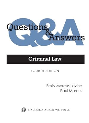 Bild des Verkufers fr Criminal Law : Multiple-choice and Short-answer Questions and Answers zum Verkauf von GreatBookPricesUK