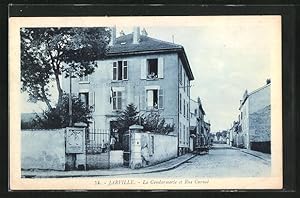 Carte postale Jarville, La Gendarmerie et Rue Carnot