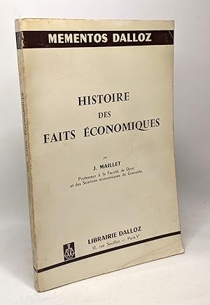 Histoire des faits économiques - mémentos dalloz