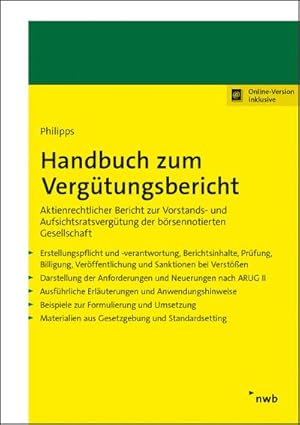 Seller image for Handbuch zum Vergtungsbericht for sale by Rheinberg-Buch Andreas Meier eK