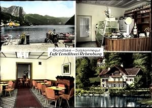 Ansichtskarte / Postkarte Grundlsee Steiermark, Cafe-Konditorei Haus Rebenburg, Innenansicht