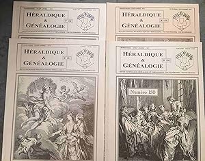 Revues Héraldique & Généalogie / année complète 1999 (sommaires des revues dans les photos)