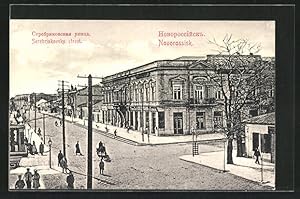 Ansichtskarte Novorossisk, Serebrjakovsky Street, Strasse im Zentrum
