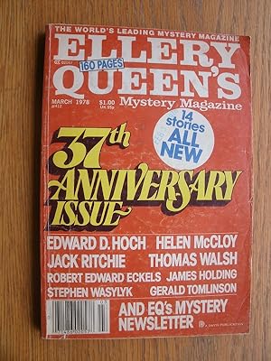 Image du vendeur pour Ellery Queen's Mystery Magazine March 1978 mis en vente par Scene of the Crime, ABAC, IOBA