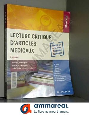 Imagen del vendedor de Lecture critique d'articles mdicaux a la venta por Ammareal